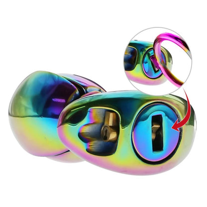 Asslock Flower Rainbow Anal Lock Expanding & Locking Chastity Butt Plug