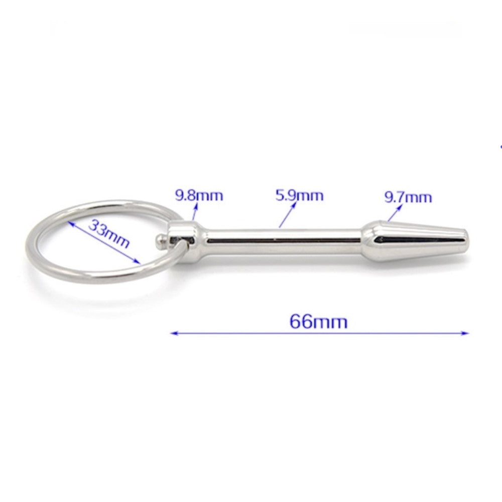 E-Stim Short Penis Urethral Sound Cock Plug Conductive Rod