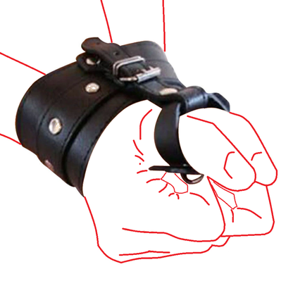 Wrist to Thumb Bondage Hand Strap Cuff Restraints