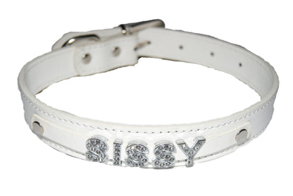 SISSY Fetish Collar Cuckold Slut Sub White